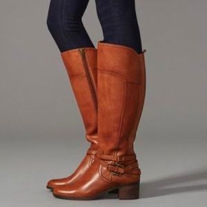 Marc Fisher black riding boots leather size 10